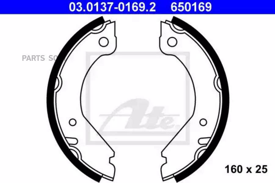 

Тормозные колодки ATE 03013701692