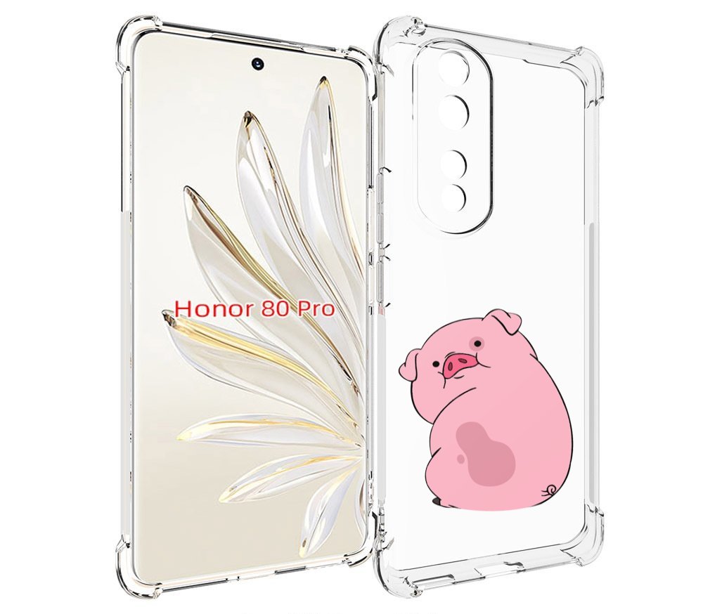 

Чехол MyPads милый-поросенок детский для Honor 80 Pro, Прозрачный, Tocco
