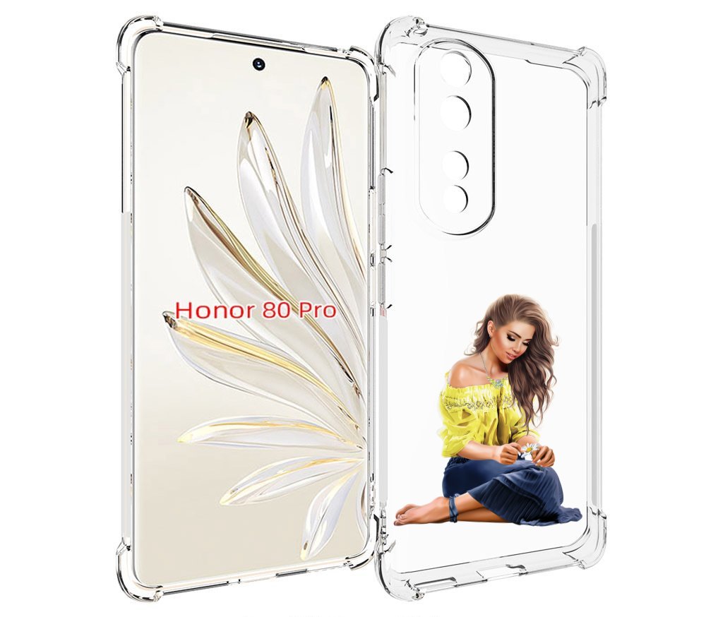 

Чехол MyPads миленькая-девочка женский для Honor 80 Pro, Прозрачный, Tocco