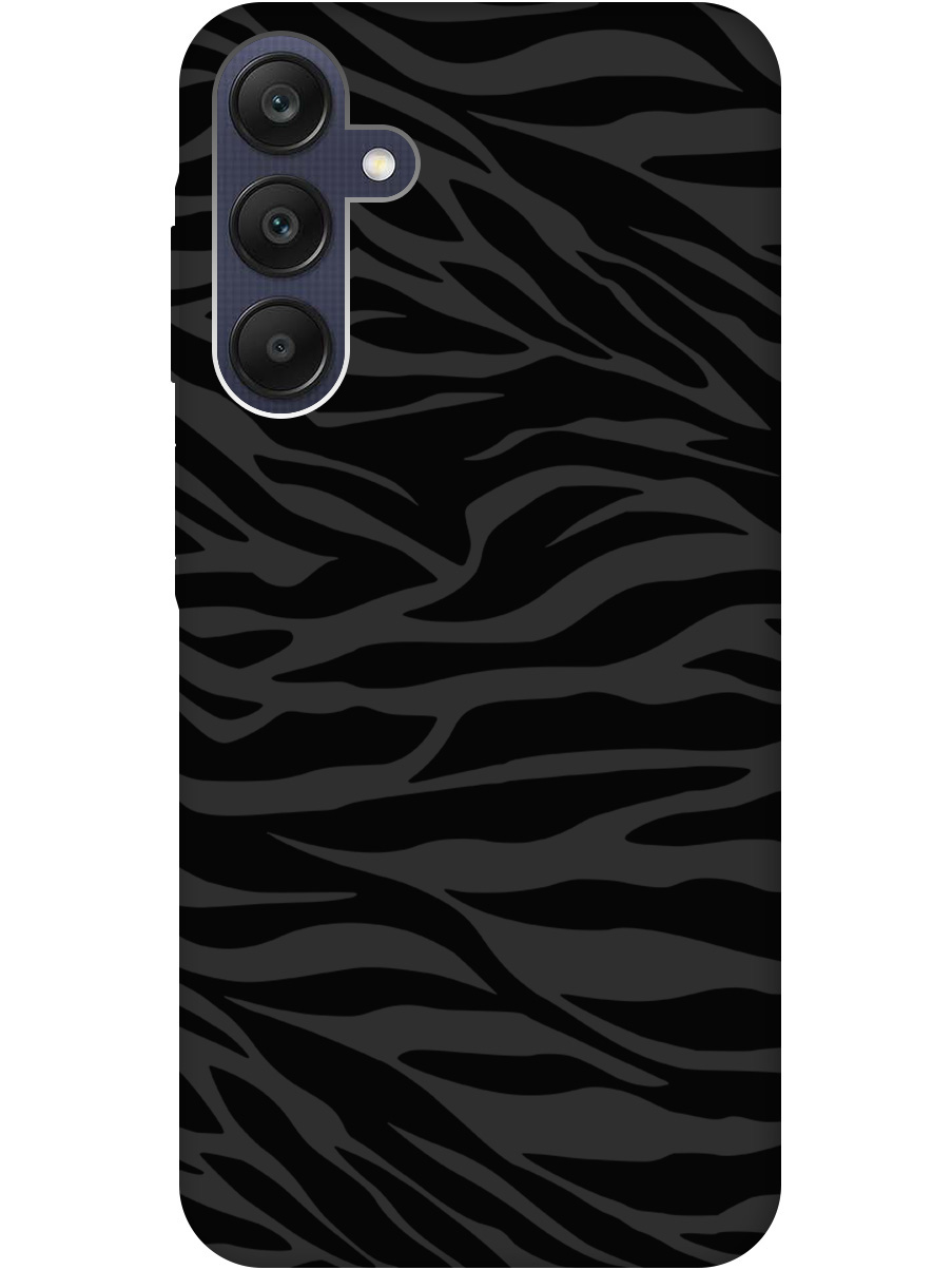 

Силиконовый чехол на Samsung Galaxy A25 с рисунком "Зебра" Soft Touch черный, 20012165