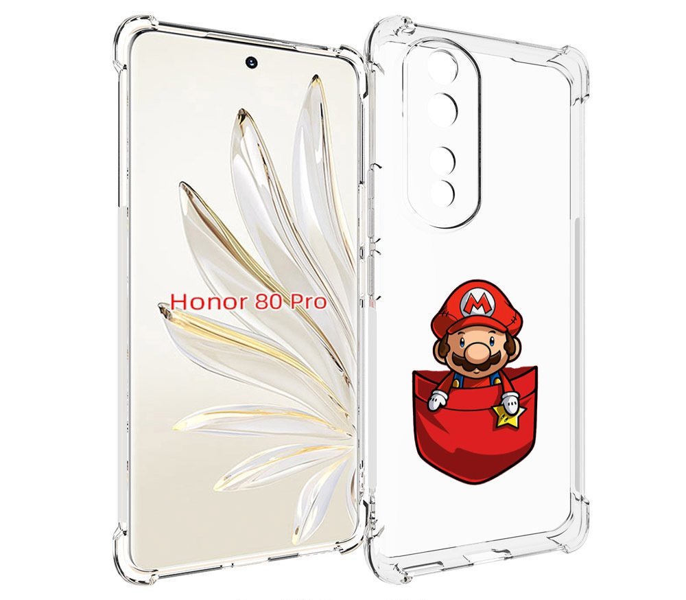 

Чехол MyPads марио в кармашке детский для Honor 80 Pro, Прозрачный, Tocco