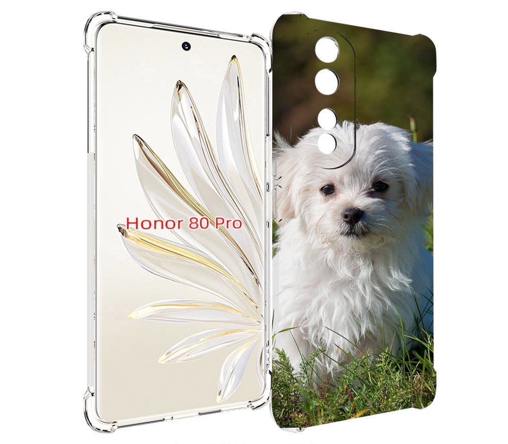 

Чехол MyPads мальтииская-болонка для Honor 80 Pro, Прозрачный, Tocco