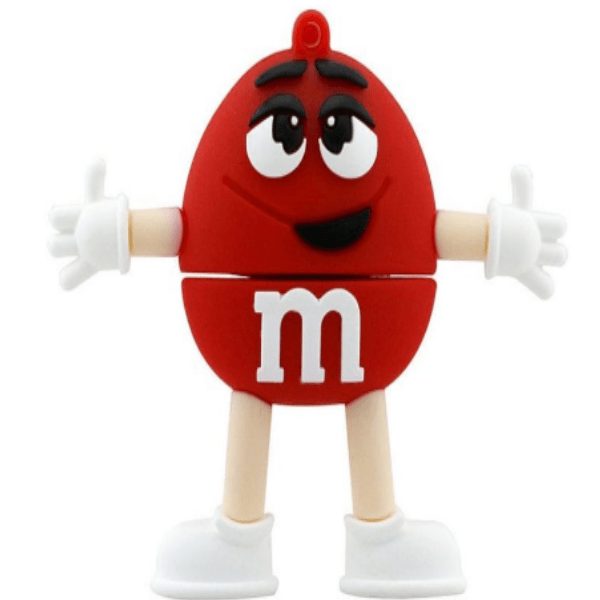 

Флешка M&M'S красный 4ГБ (19239), USB накопитель 4GB сувенирный, M&M'S красный