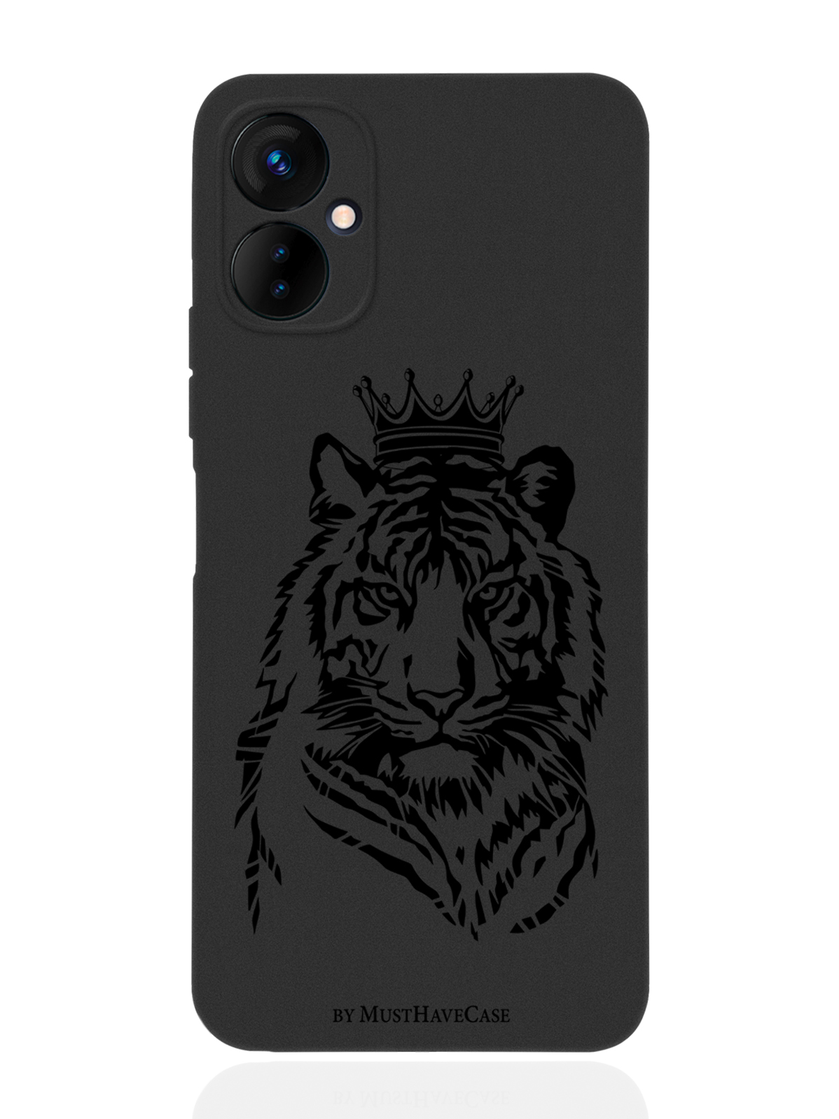 

Чехол MustHaveCase для Tecno Spark 9 Pro Тигр с Короной черный