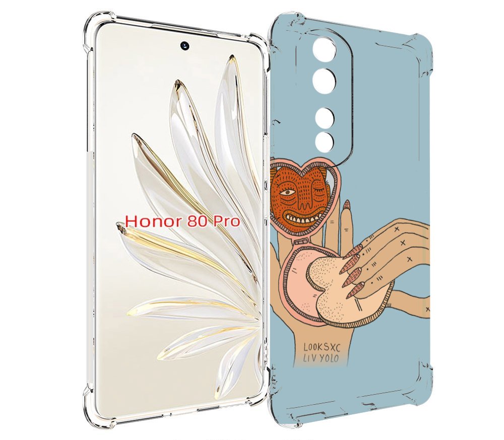 

Чехол MyPads макияж картинка женский для Honor 80 Pro, Прозрачный, Tocco