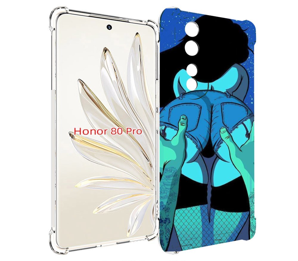 

Чехол MyPads любитель потрогать для Honor 80 Pro, Прозрачный, Tocco