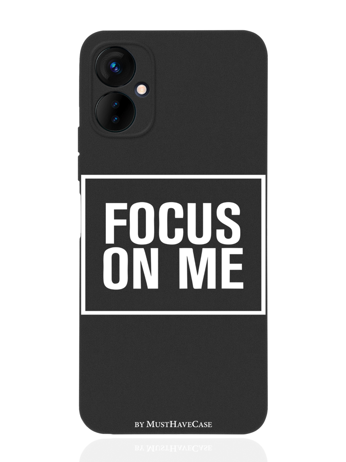 

Чехол MustHaveCase для Tecno Spark 9 Pro Focus on me черный, Черный;белый