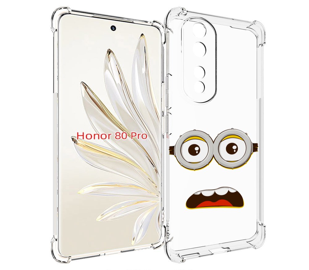 

Чехол MyPads лицо-миньона для Honor 80 Pro, Прозрачный, Tocco