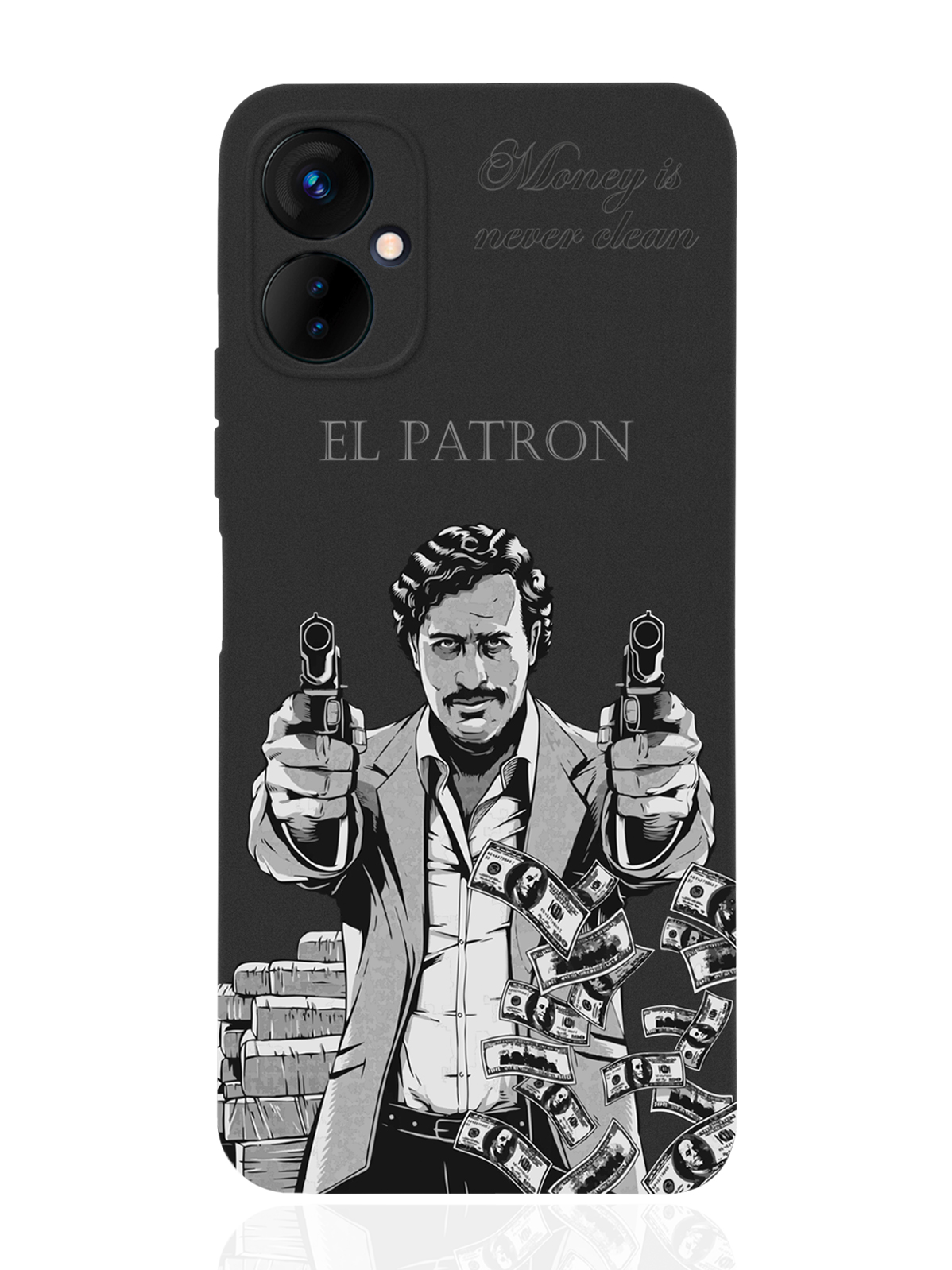 фото Чехол musthavecase для tecno spark 9 pro el patron pablo escobar/ пабло эскобар черный