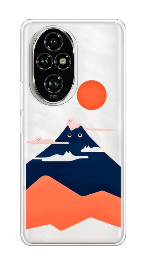 

Чехол на Honor 200 Pro "Кот-гора", Черный;оранжевый, 6124850-1