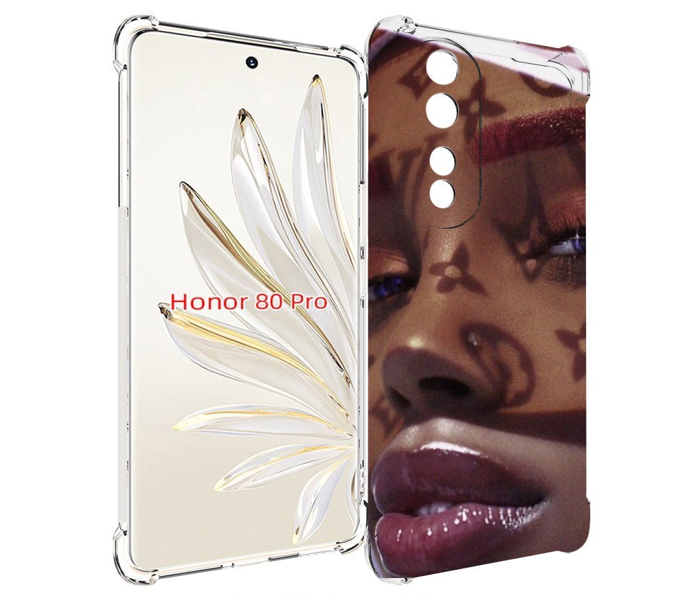 

Чехол MyPads лицо девушки тень женский для Honor 80 Pro, Прозрачный, Tocco