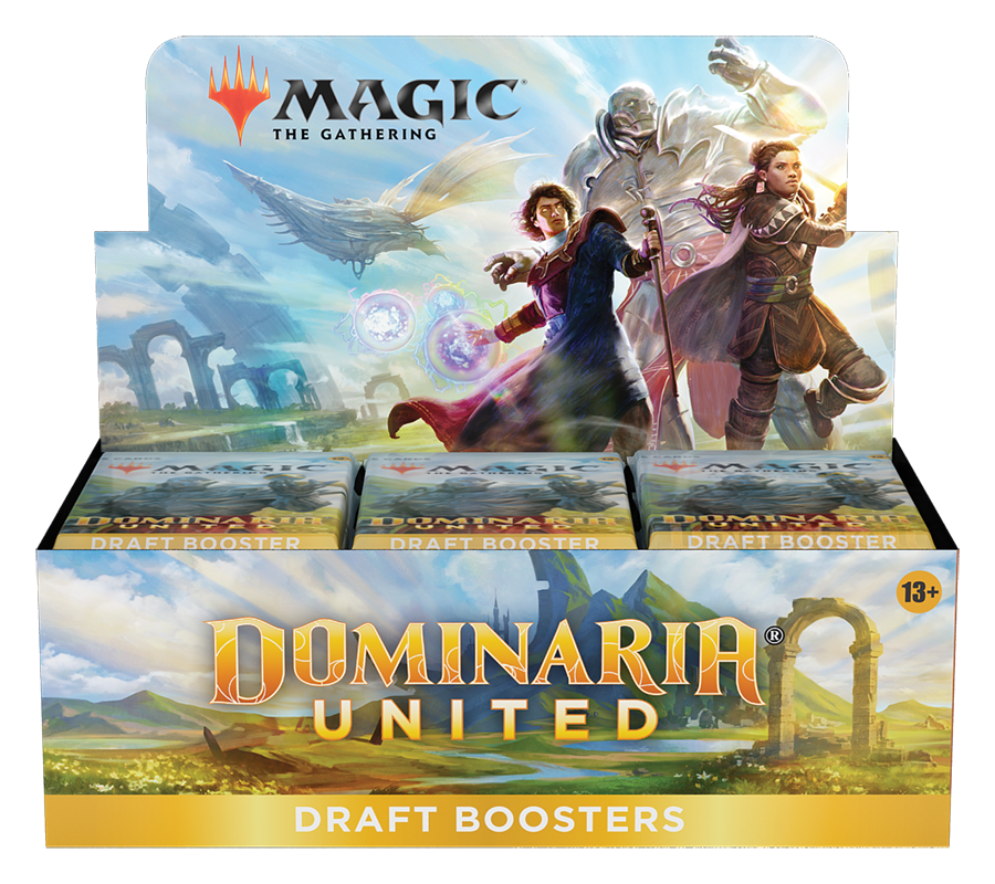 

Дисплей драфт-бустеров Dominaria United на английском языке
