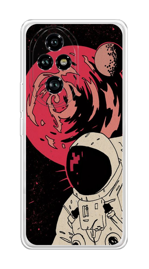 

Чехол на Honor 200 Pro "Космонавт возле Марса", Черный;красный, 6124850-1