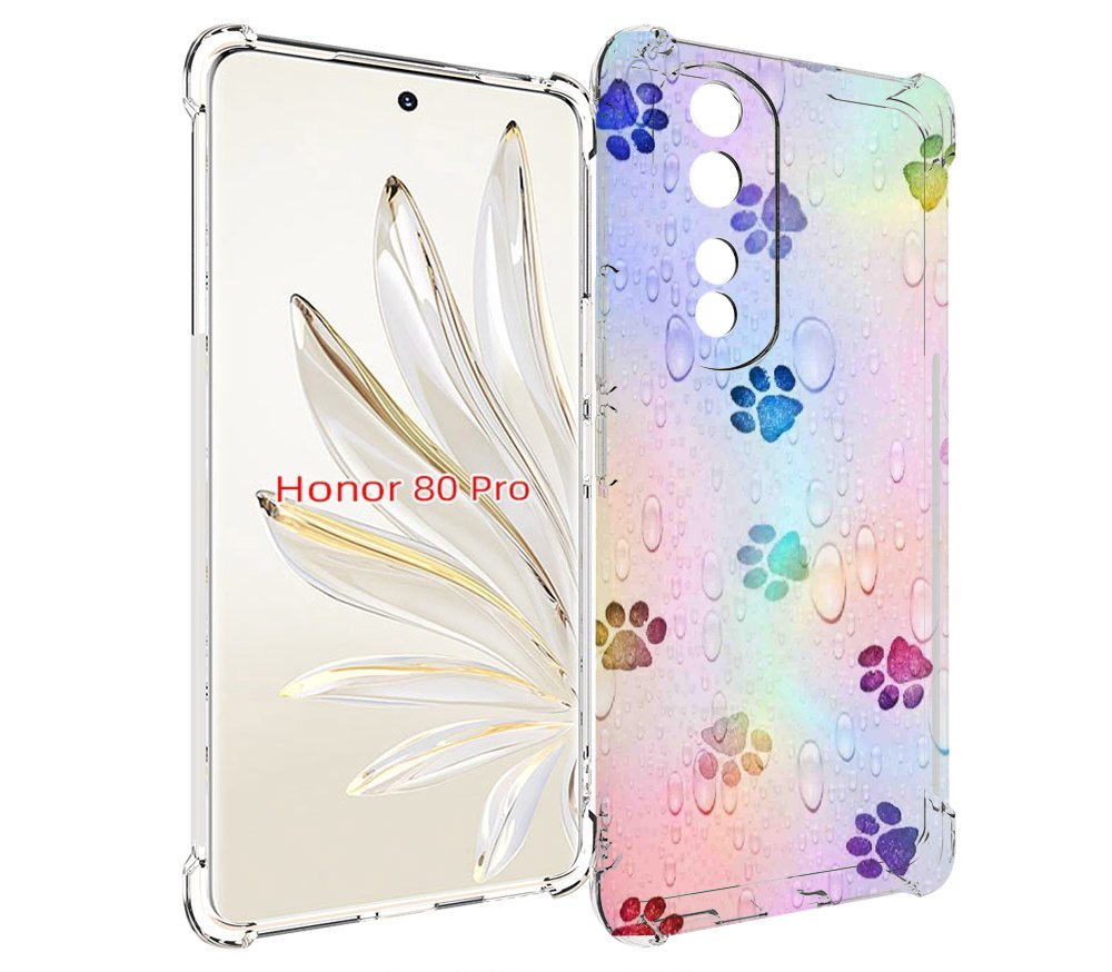 

Чехол MyPads лапки для Honor 80 Pro, Прозрачный, Tocco