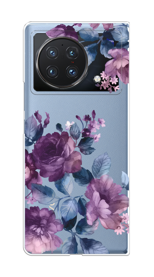 

Чехол на Vivo X Fold "Purple Blossoms", Синий;фиолетовый, 266750-1