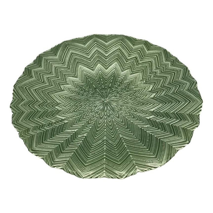 Тарелка ArdaCam 22x1,6 см зеленая