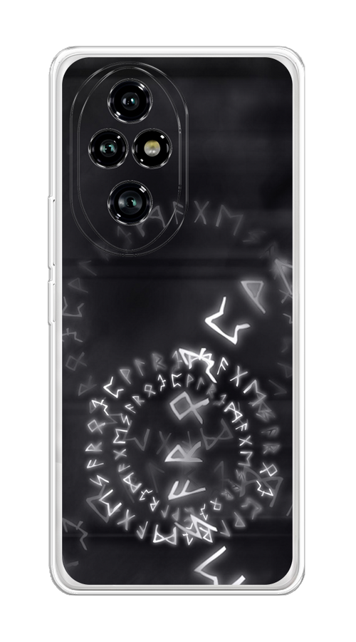 

Чехол на Honor 200 Pro "Руны", Серый;черный, 6124850-1