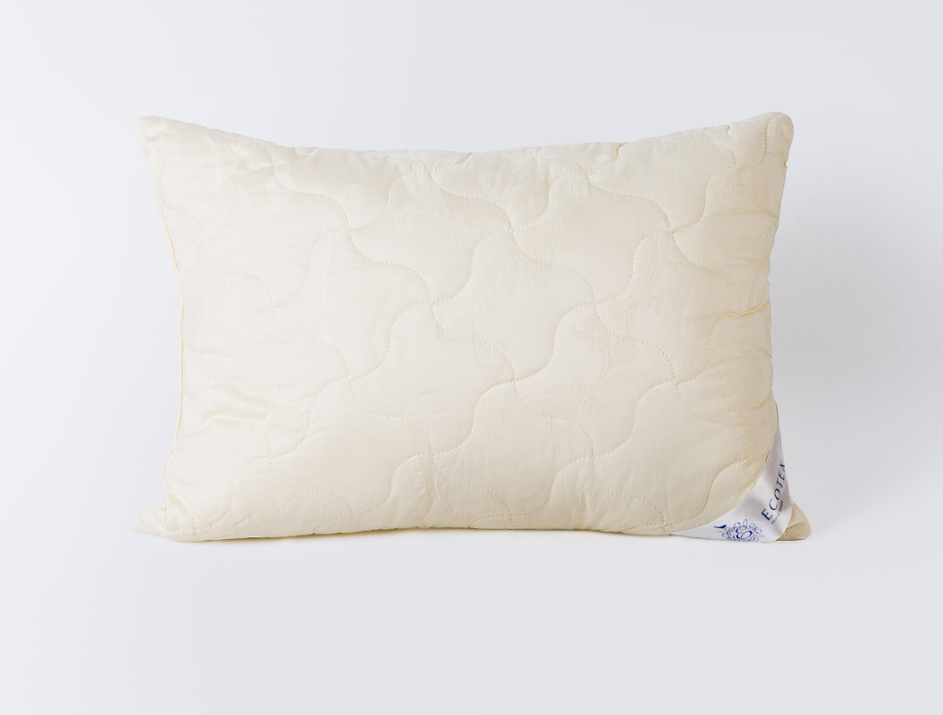 Подушка для сна Ecotex Кашемир, 50x70, сатин-жаккард (100% хлопок)