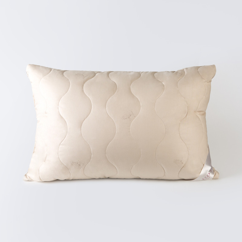 Подушка для сна Ecotex Золотое Руно, 50x70, шерсть мериноса, перкаль (100% хлопок)