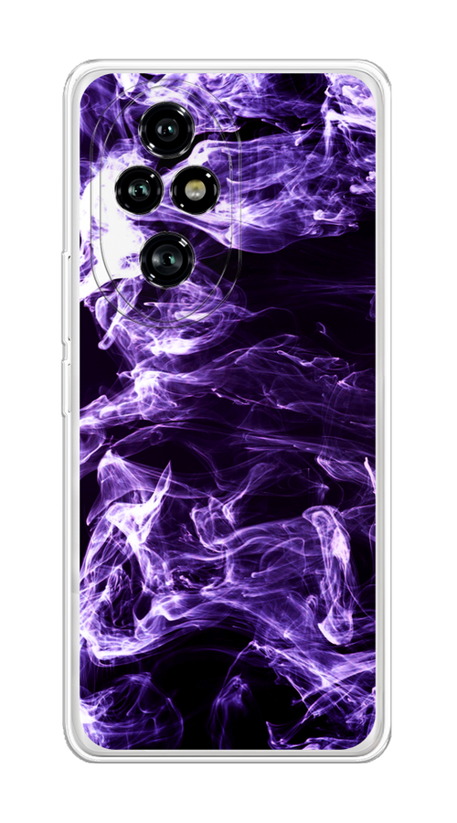 

Чехол на Honor 200 Pro "Фиолетовый дым", Фиолетовый;белый;черный, 6124850-1