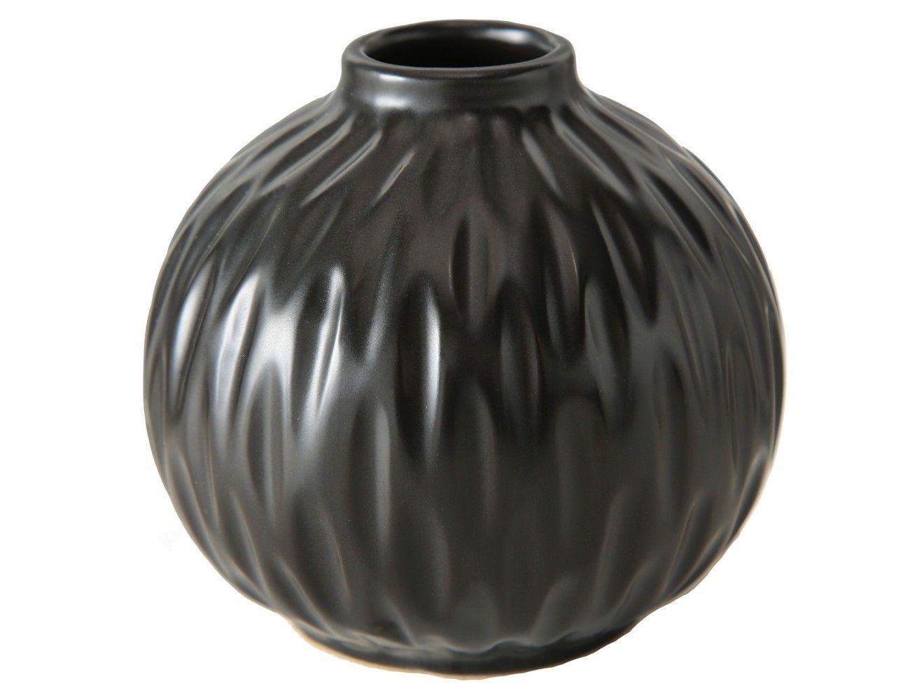 фото Керамическая ваза залина, чёрная, 9х10 см, boltze