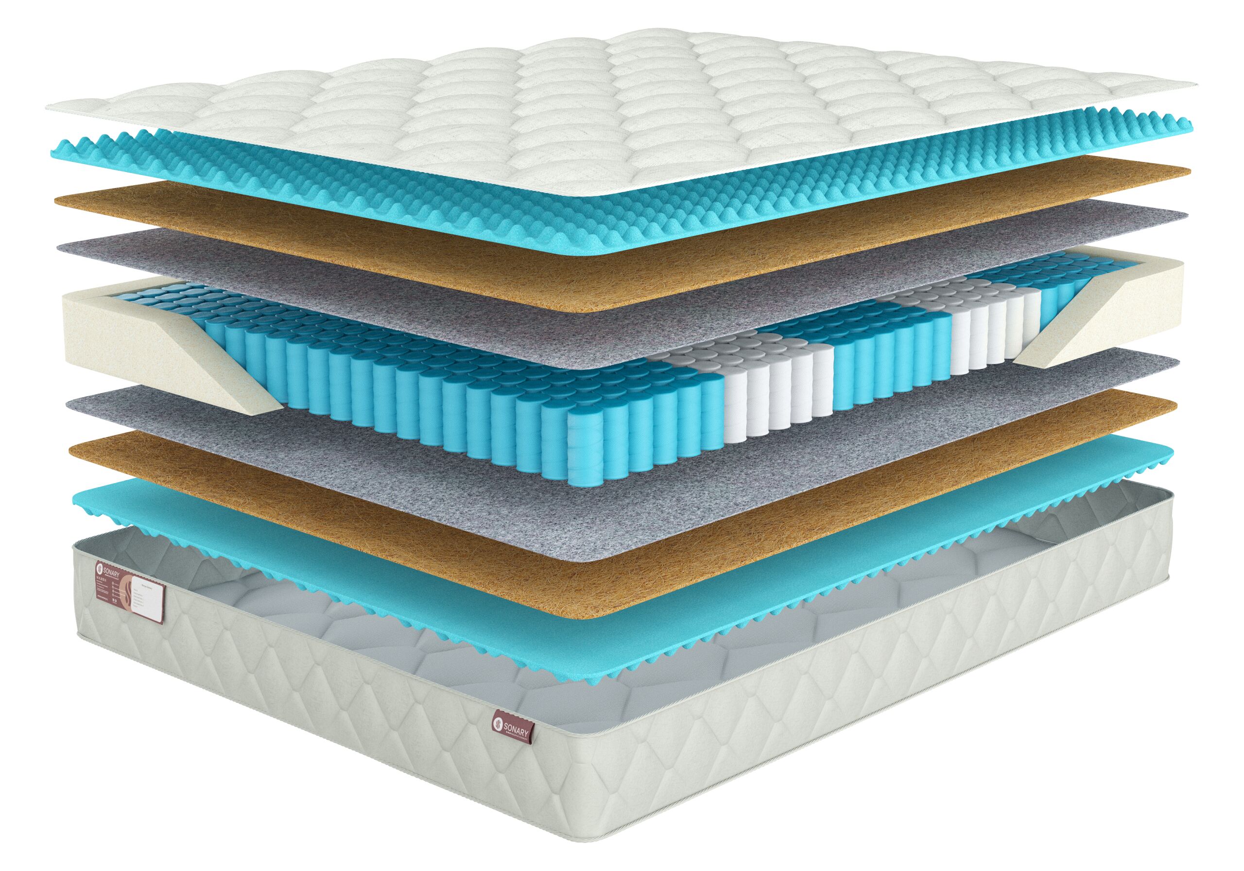 

Матрас Sonary Zone Abon 130х220, Белый, Abon