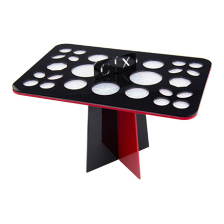 Подставка-органайзер для сушки кистей IRISK, 26 ячеек, черно-красная кресло игровое defender skyline до 120 кг экокожа черно красное