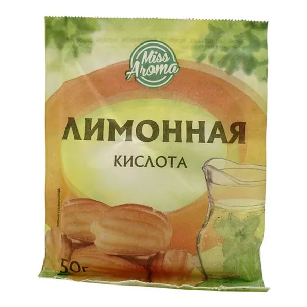 

Лимонная кислота Miss Aroma 50 г