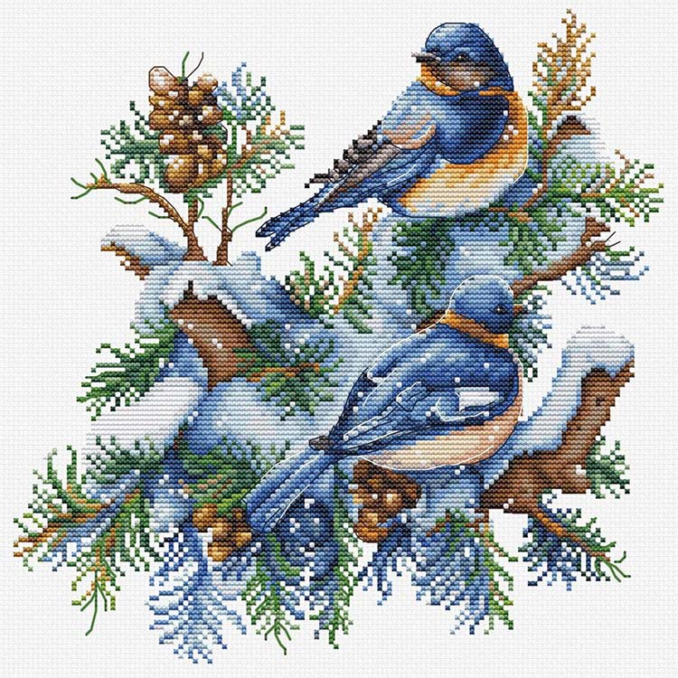 Набор для вышивания Luca-S Птицы-Зима
