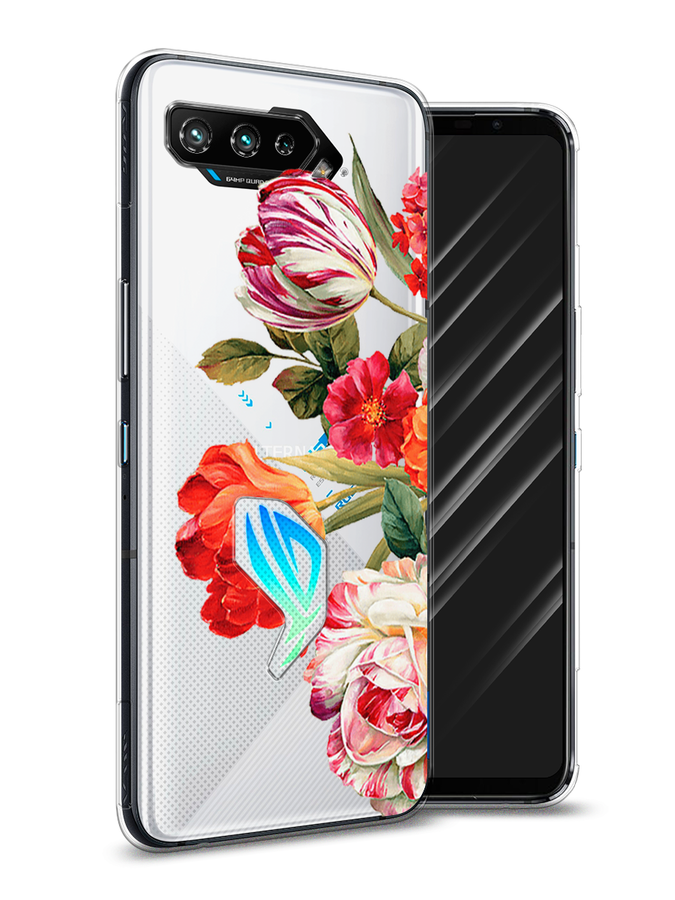 

Чехол Awog на Asus ROG Phone 5 "Весенний букет", Красный;розовый;зеленый, 44250-8