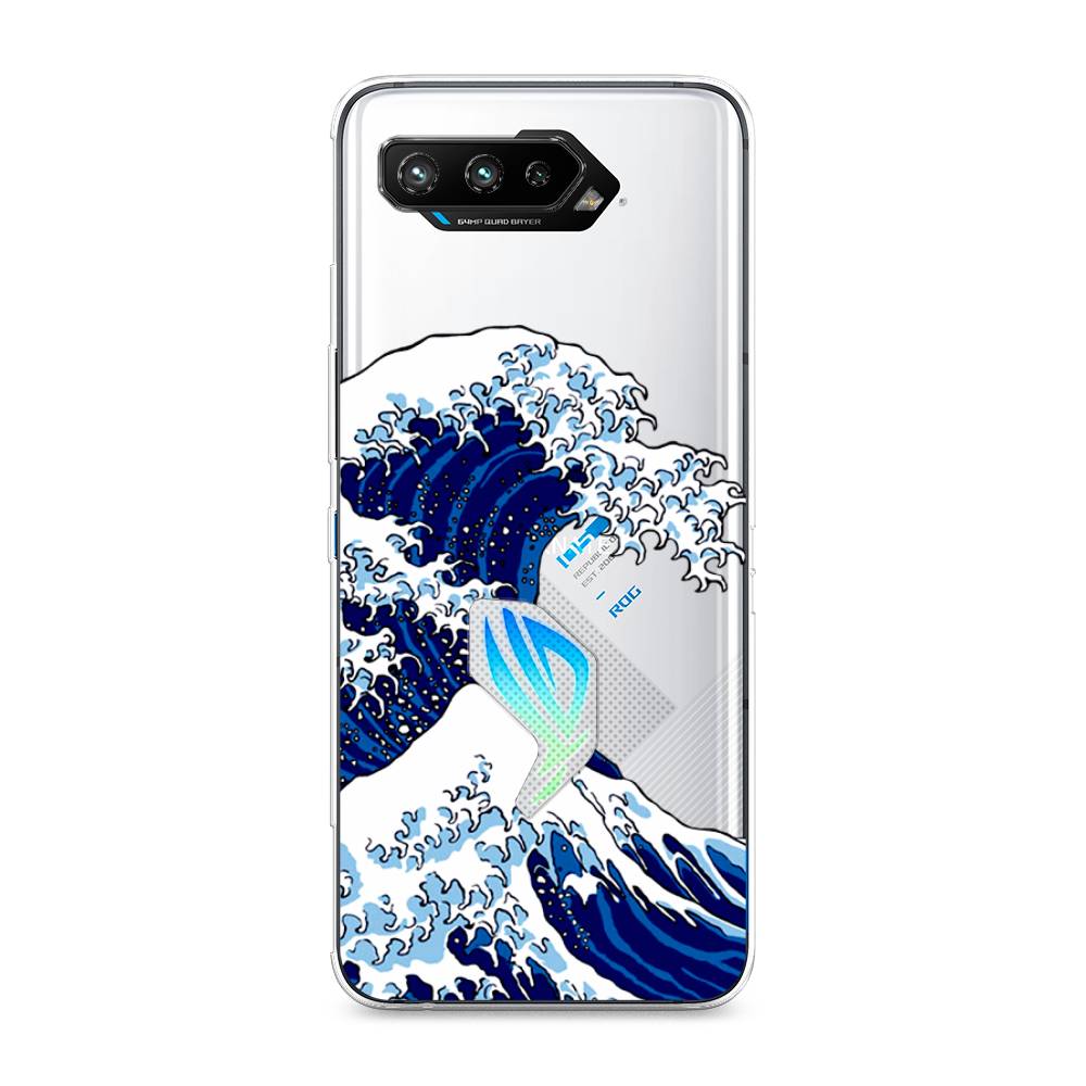 фото Чехол awog "волна в канагаве" для asus rog phone 5
