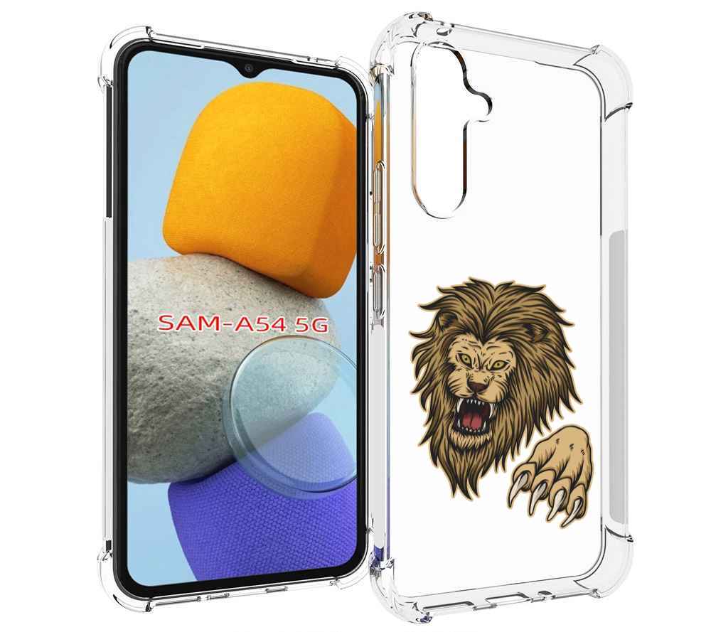 

Чехол MyPads Лев-завоеватель мужской для Samsung Galaxy A54, Tocco