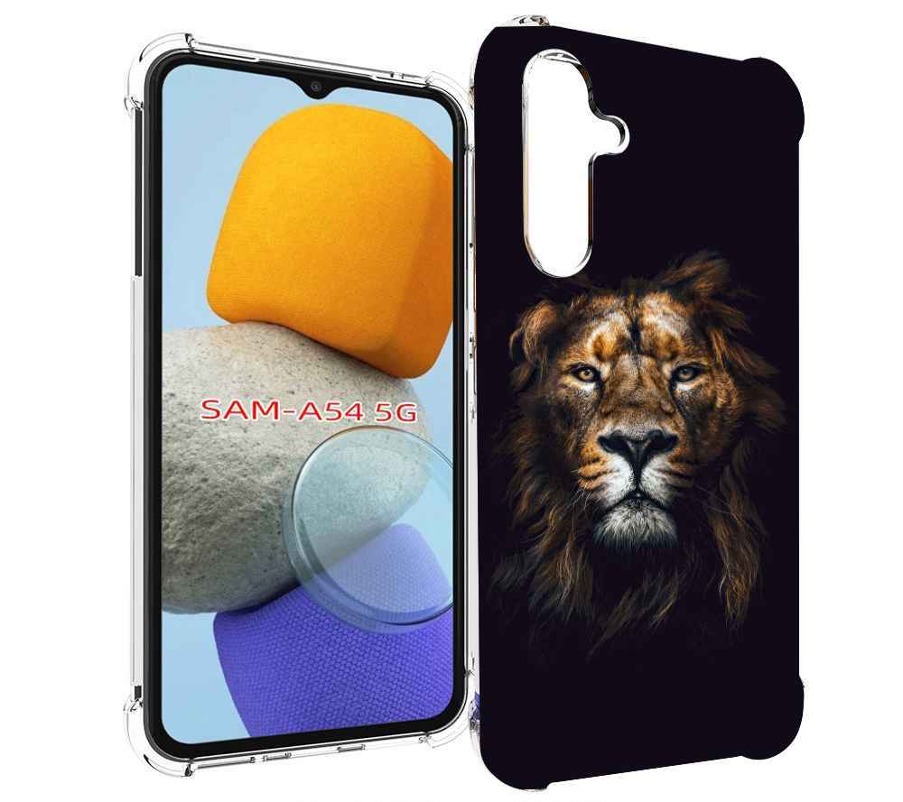 

Чехол MyPads Лев-в-тени мужской для Samsung Galaxy A54, Tocco