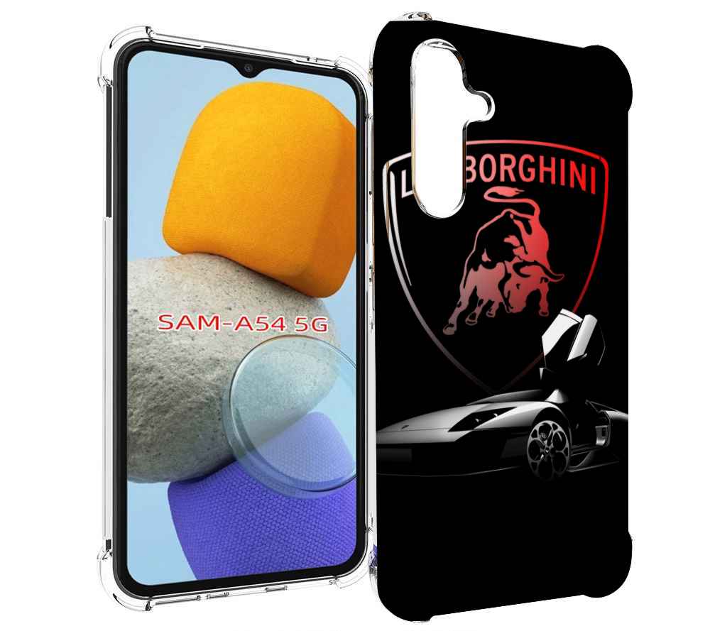 

Чехол MyPads Ламборгини-black мужской для Samsung Galaxy A54, Tocco