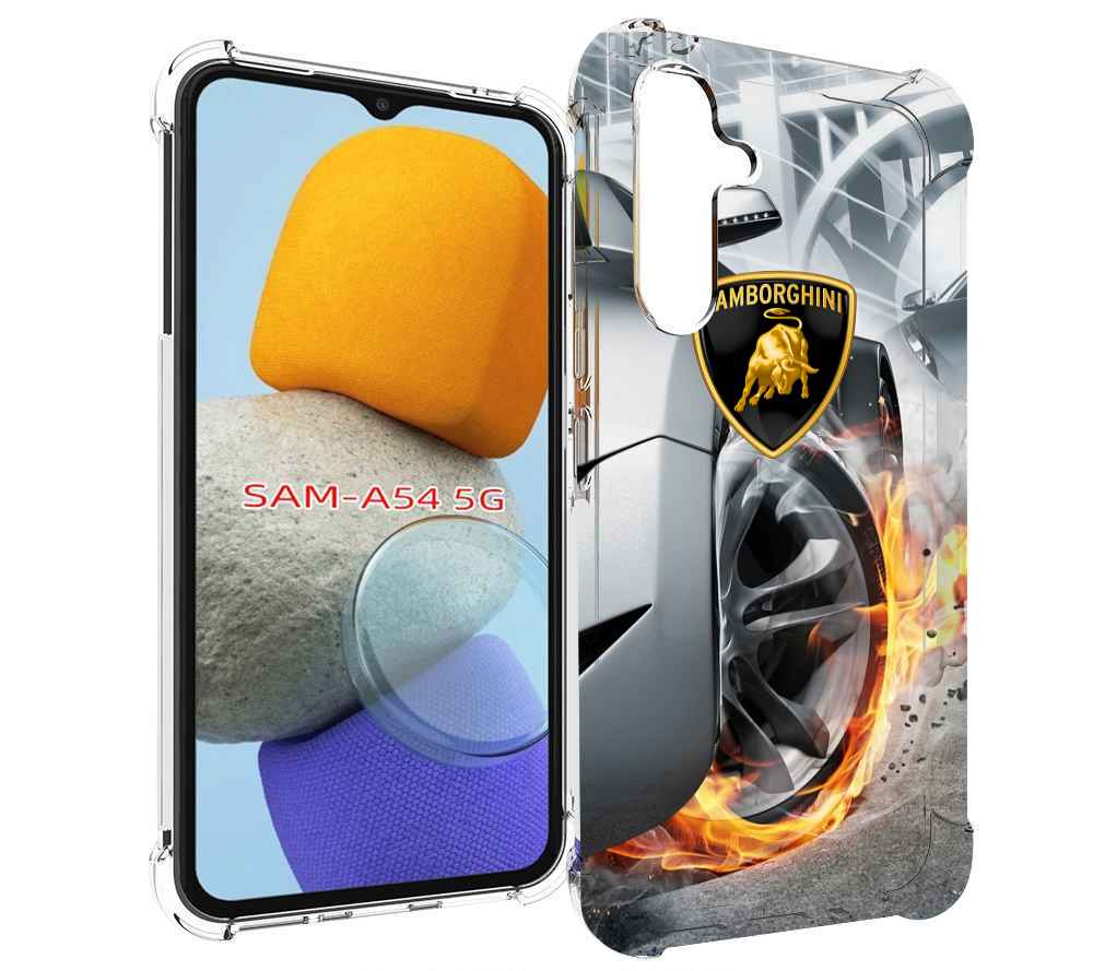 

Чехол MyPads Ламборгини мужской для Samsung Galaxy A54, Tocco