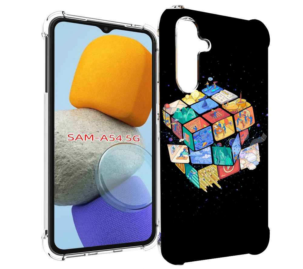 

Чехол MyPads Кубик-Рубика для Samsung Galaxy A54, Tocco