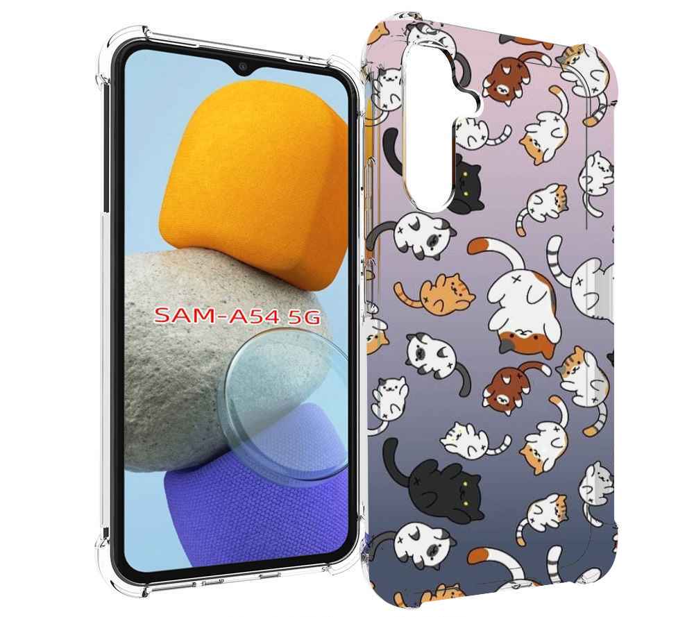 

Чехол MyPads Котики-летают для Samsung Galaxy A54, Tocco