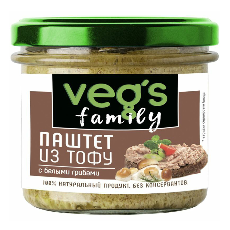 Паштет Vegs из тофу с белыми грибами 200 г