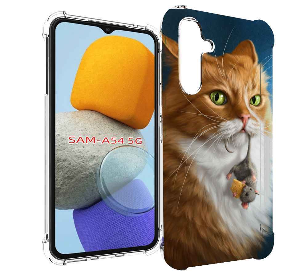 

Чехол MyPads Кот-и-мышь для Samsung Galaxy A54, Tocco