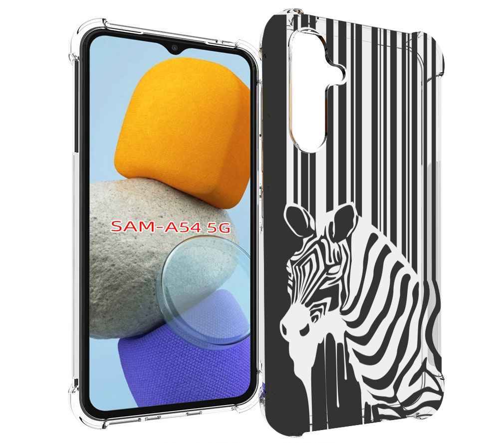 

Чехол MyPads Зебра для Samsung Galaxy A54, Tocco