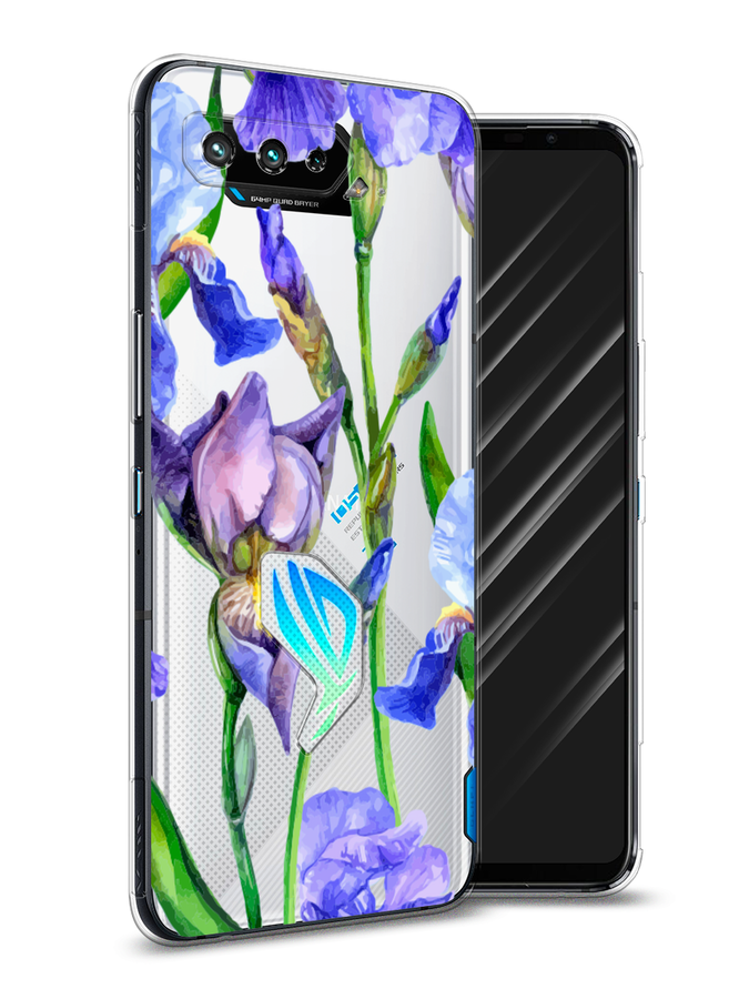 

Чехол Awog на Asus ROG Phone 5 "Синие ирисы", Фиолетовый;голубой;зеленый, 44250-8