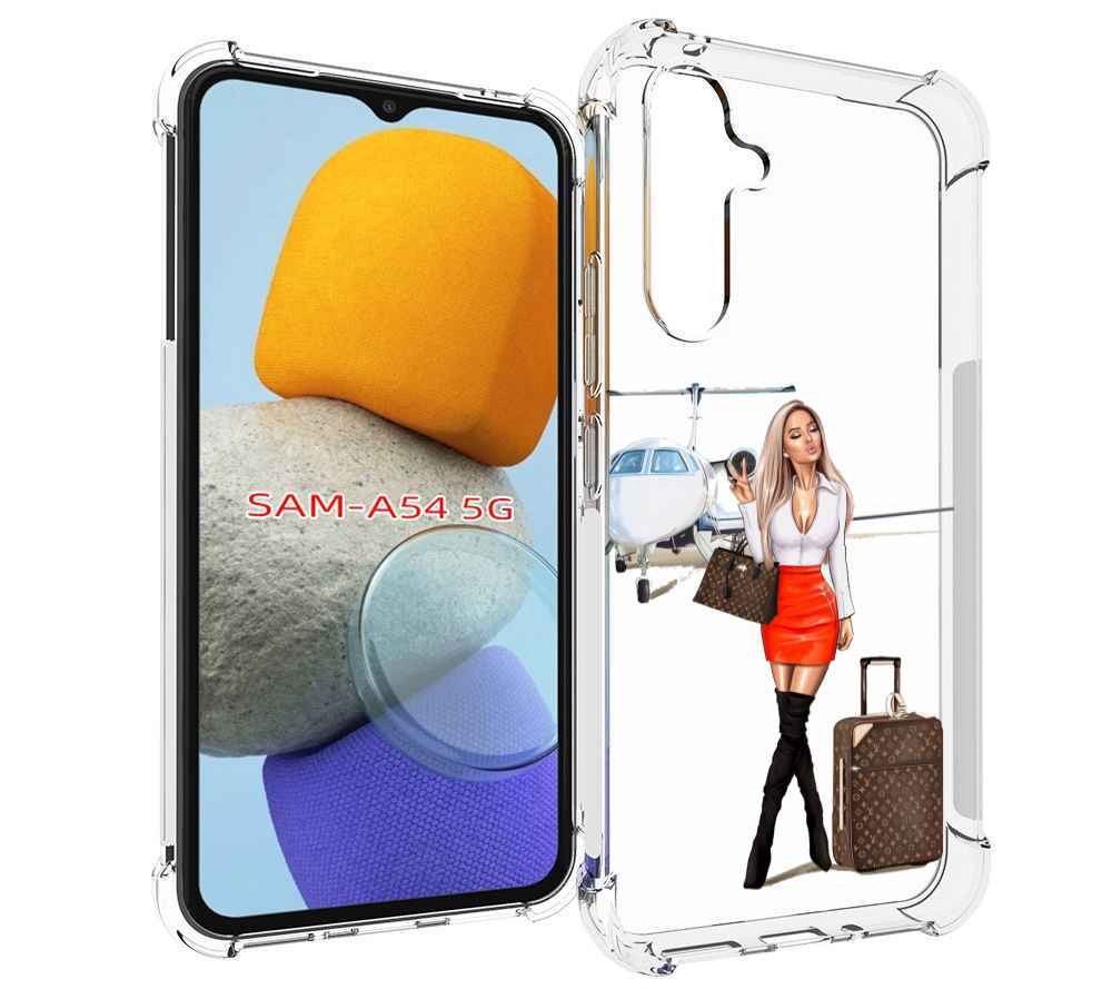 

Чехол MyPads Деловая-девушка женский для Samsung Galaxy A54, Tocco
