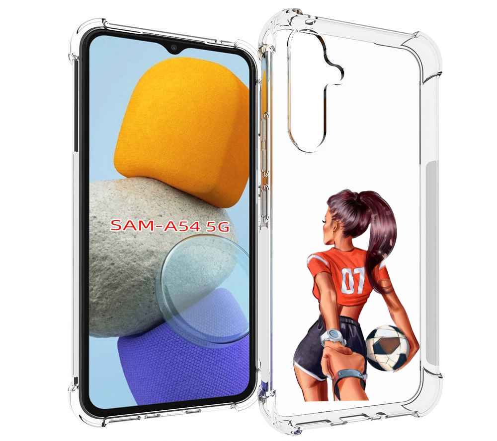 

Чехол MyPads Девушка-футболистка женский для Samsung Galaxy A54, Tocco