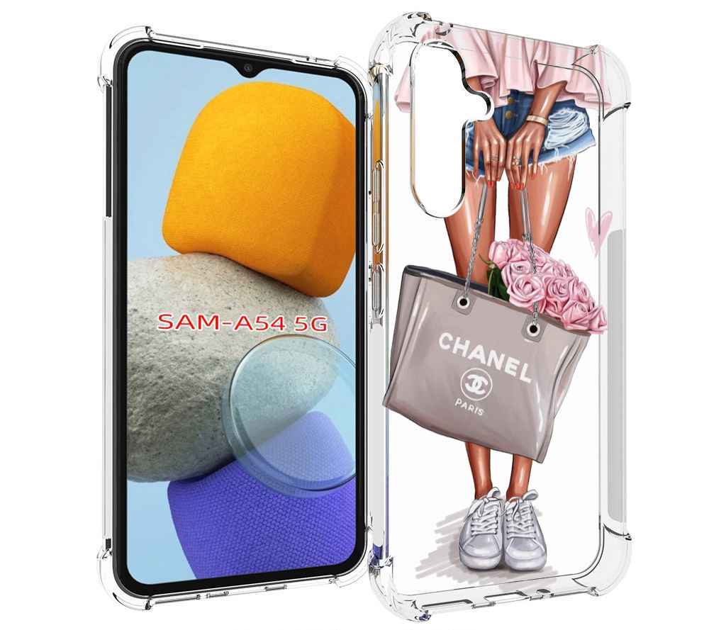 

Чехол MyPads Девушка-с-сумкой женский для Samsung Galaxy A54, Tocco