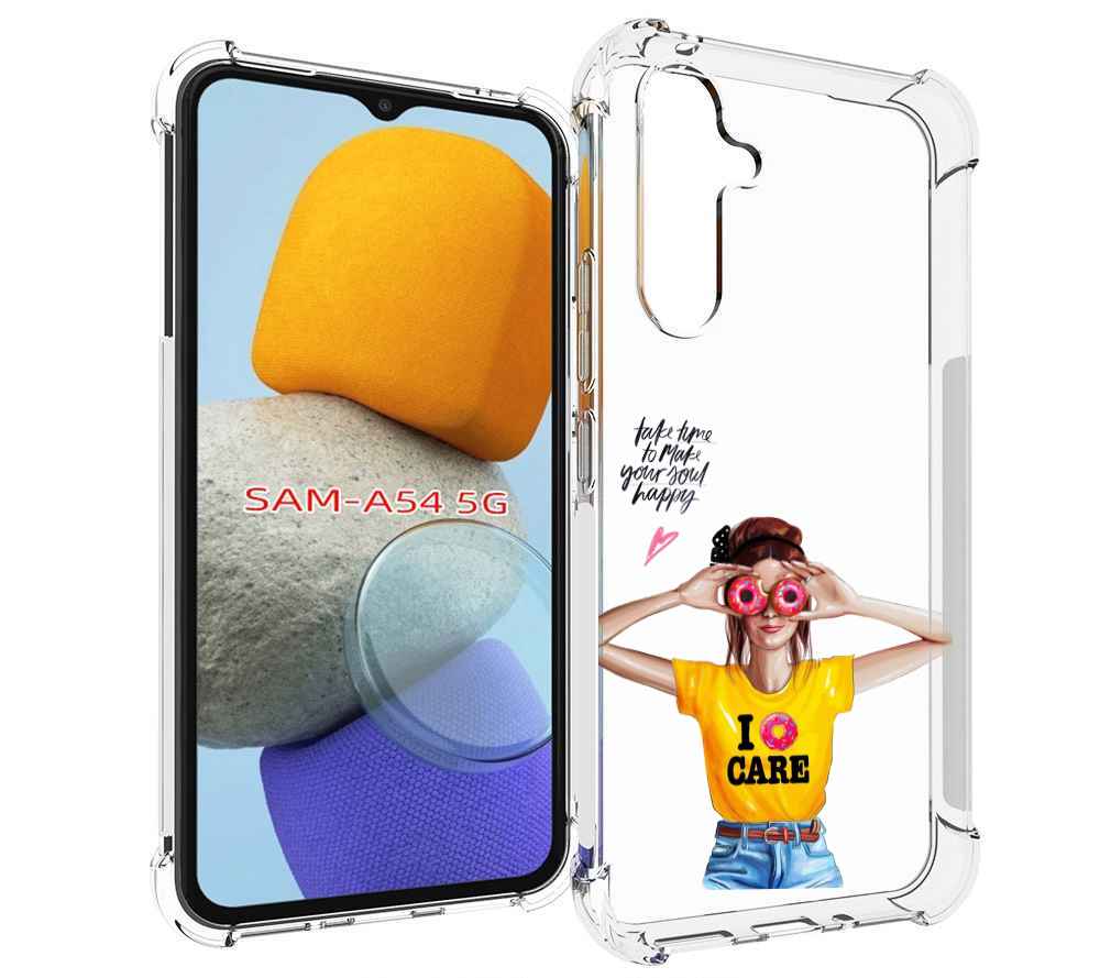 

Чехол MyPads Девушка-с-пончиками женский для Samsung Galaxy A54, Tocco