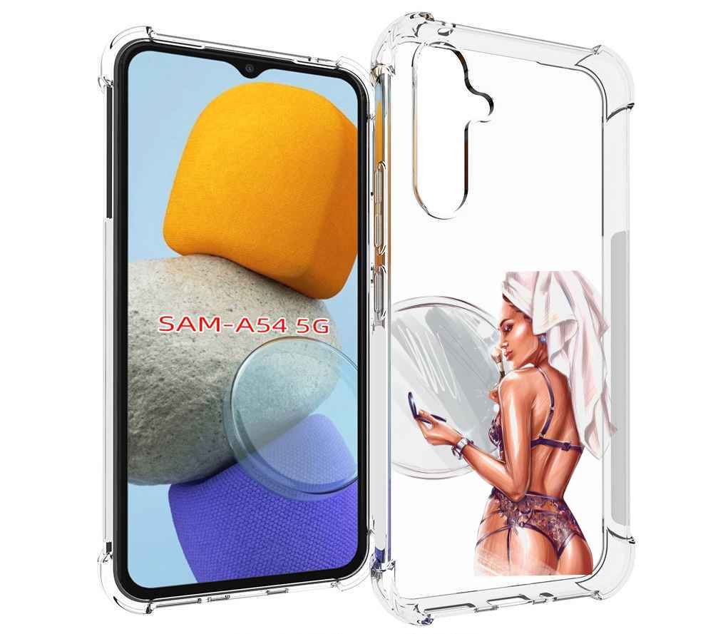 

Чехол MyPads Девушка-с-полотенцем женский для Samsung Galaxy A54, Tocco