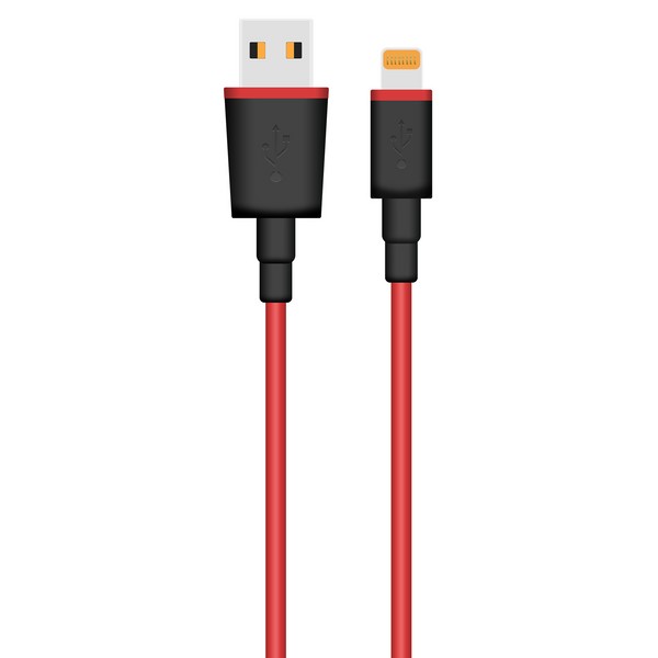 фото Krutoff кабель usb lightning krutoff modern (1m) красный