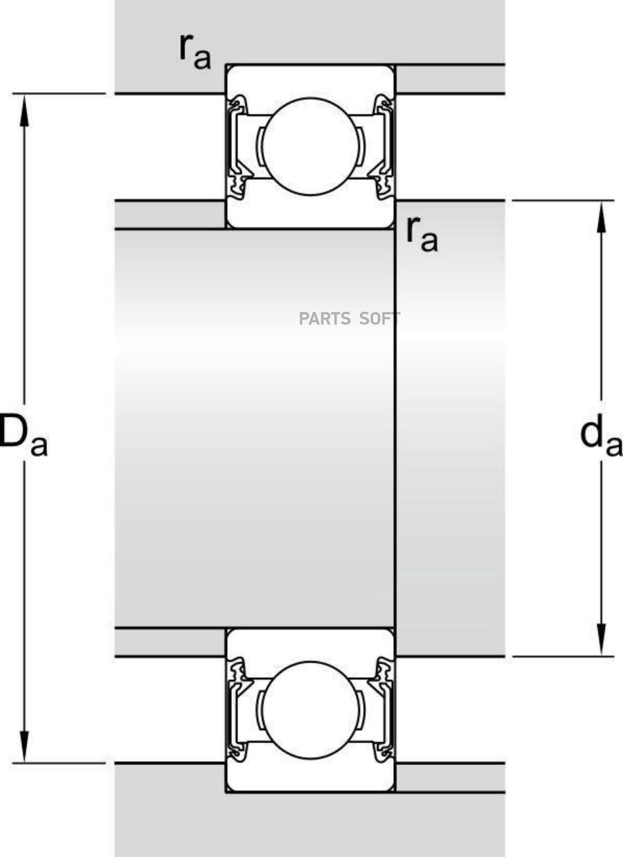 Подшипник 10/30/9, Шариковый Skf арт. 6200-2RSH/C3