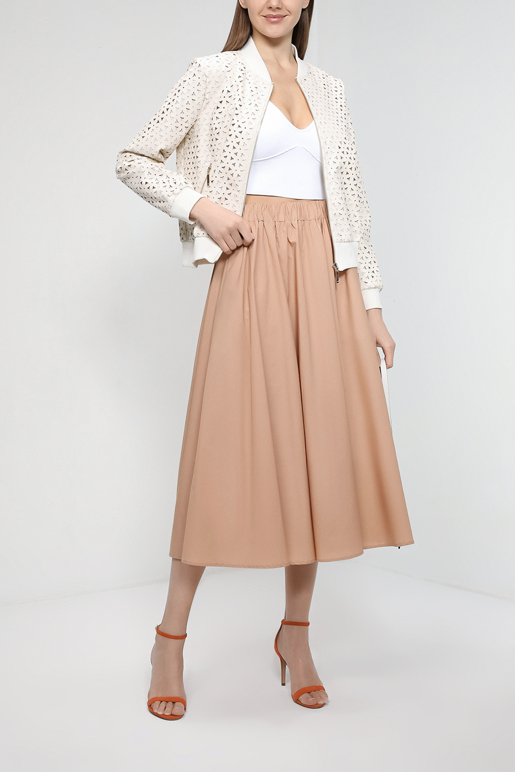 

Юбка женская SABRINA SCALA SS23041096 бежевая XS, Бежевый, SS23041096