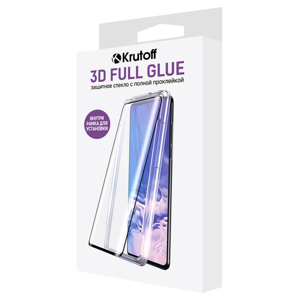 

Защитное стекло 3D Premium Krutoff для Samsung Galaxy S10+
